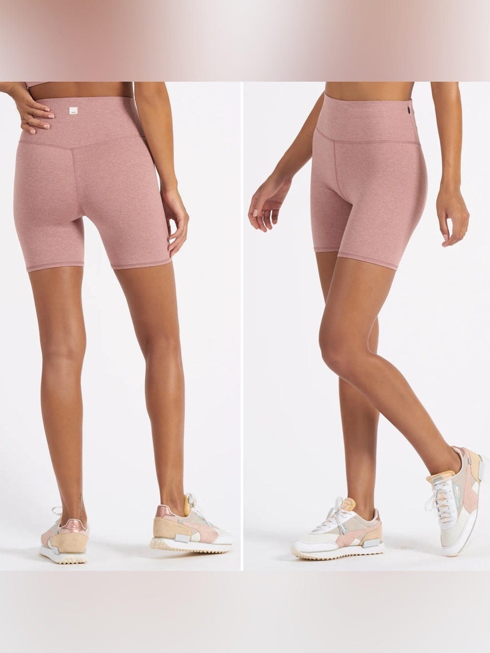 Vuori Clean Elevation Shortly Pink Burnt Clay Heather Women’s Size Small